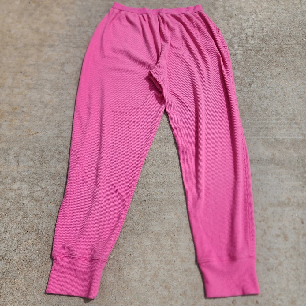 VS Victorias Secret Pink Waffle Thermal Sleep Pant Leggings Pajama Loungewear, M - Picture 8 of 9